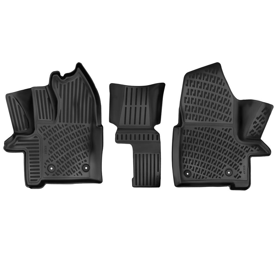 Ford Tourneo Custom Otomatik (Şoför+1 Yolcu) 2012-2023 3D Araca Özel Havuzlu Paspas Bmy