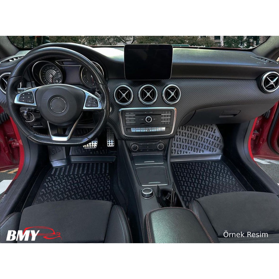 Hyundai Accent 2018-2023 3D Araca Özel Havuzlu Paspas Bmy