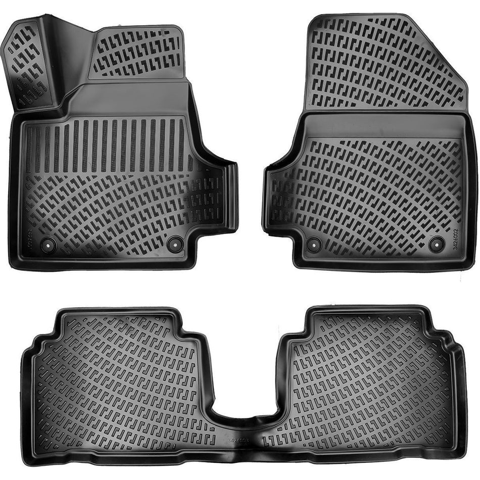 Hyundai Ioniq 5 Elektrikli 2021 Sonrası | Konsol Arka Tarafta 3D Araca Özel Havuzlu Paspas Bmy