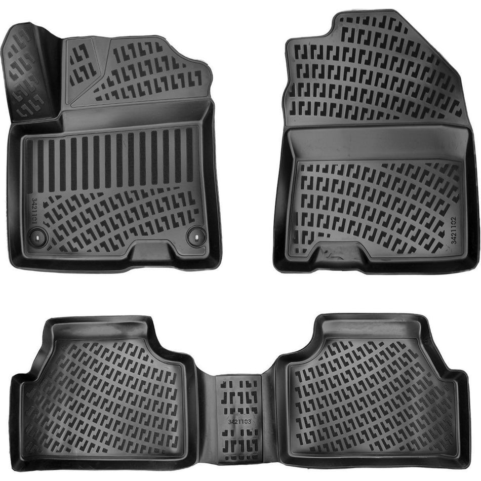 Hyundai Kona Elektrikli 2019-2023 3D Araca Özel Havuzlu Paspas Bmy