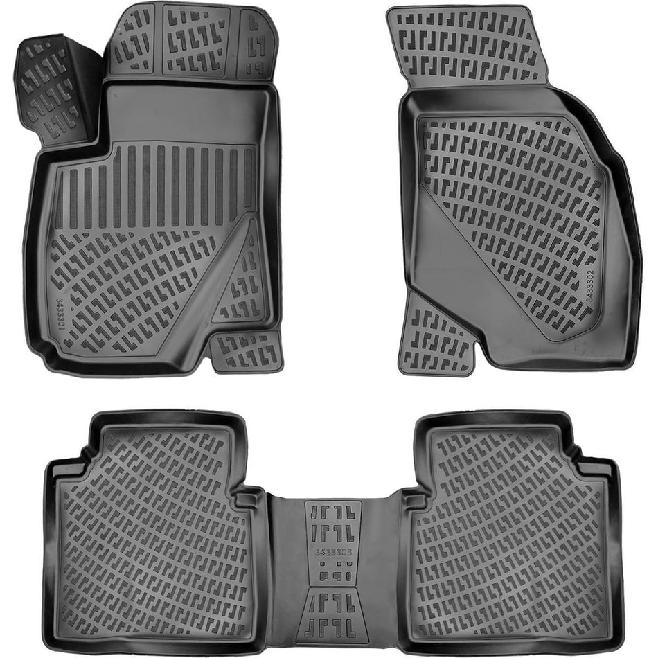 Hyundai Santa Fe 2001-2006 3D Araca Özel Havuzlu Paspas Bmy