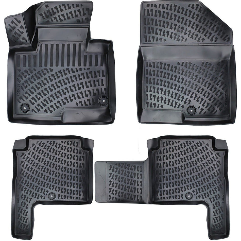 Hyundai Santa Fe 2012-2019 | 7 Koltuklu 3D Araca Özel Havuzlu Paspas Bmy