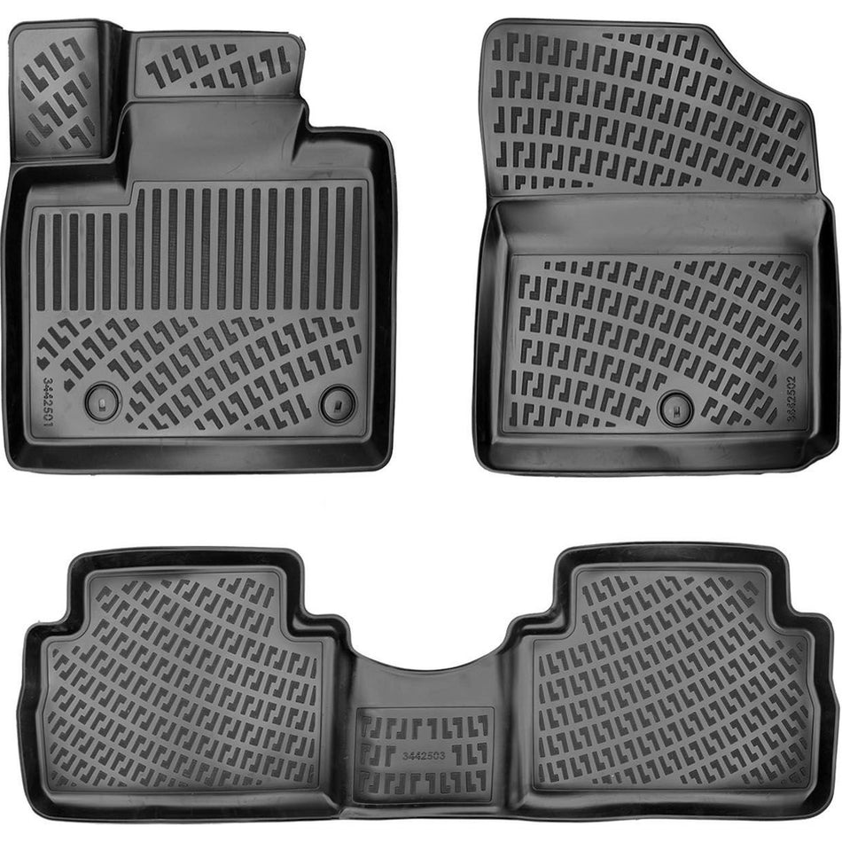 Hyundai Santa Fe 2020 Sonrası | Hybrid 3D Araca Özel Havuzlu Paspas Bmy