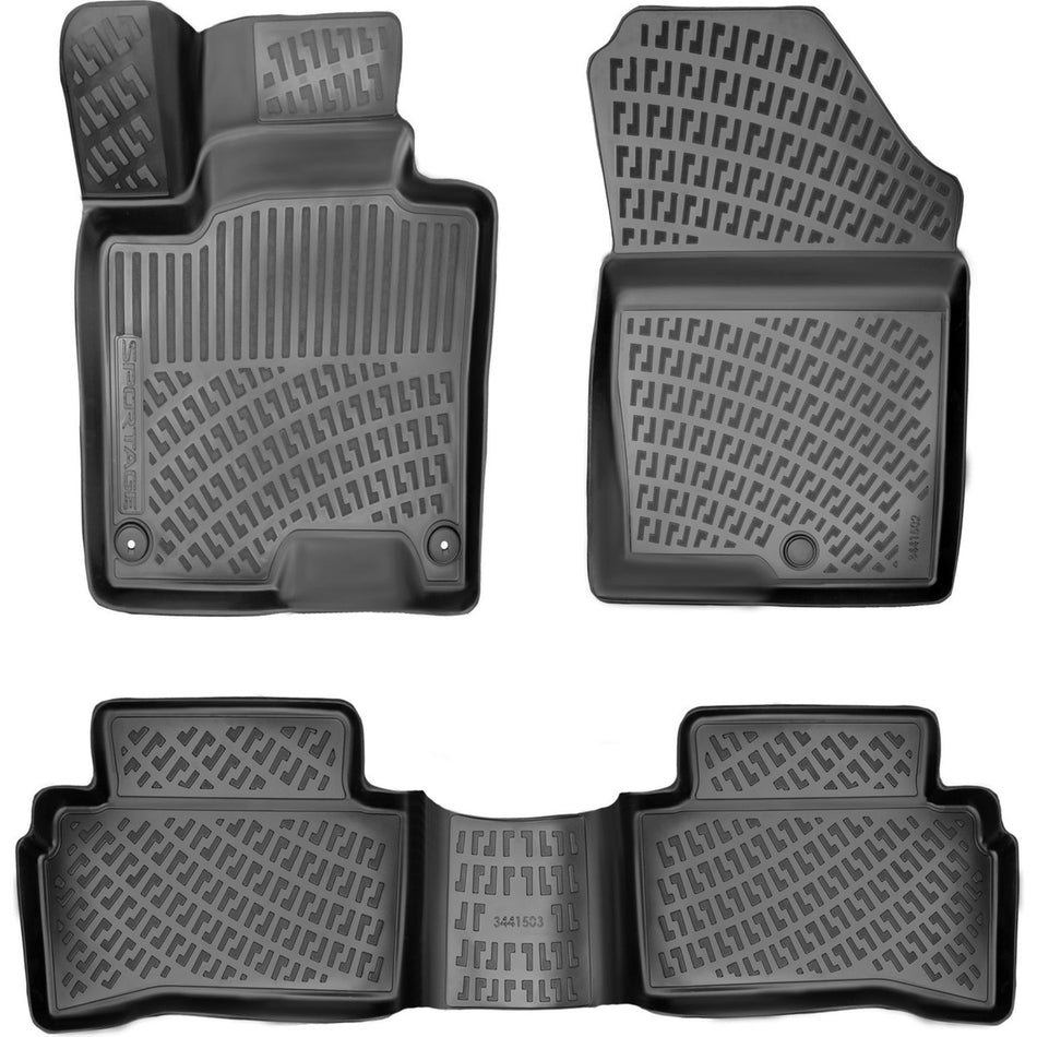 Kia Sportage 2022 Sonrası | Cool-Elegance Konfor-Prestige 3D Araca Özel Havuzlu Paspas Bmy