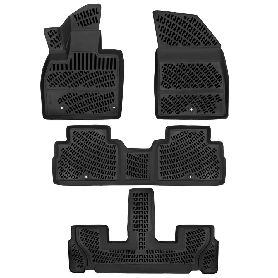 Kia Telluride 7 Koltuklu 2020 Sonrası 3D Araca Özel Havuzlu Paspas Bmy