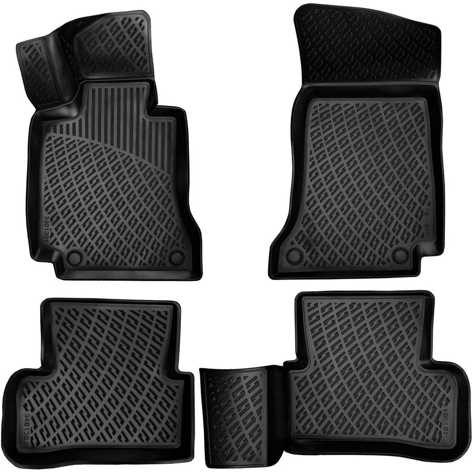 Mercedes-Benz C Serisi 2014-2021 W205 3D Araca Özel Havuzlu Paspas Bmy