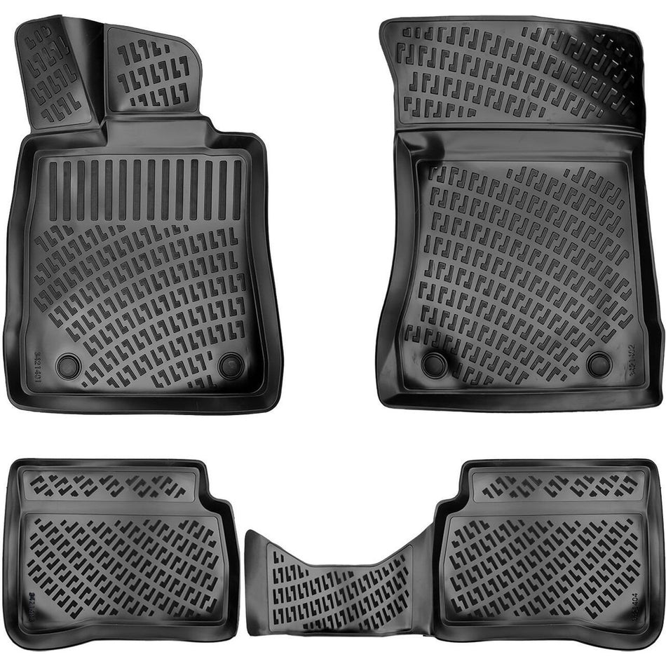 Mercedes-Benz S Serisi 2006-2013 W221 | Kısa Şasi 3D Araca Özel Havuzlu Paspas Bmy