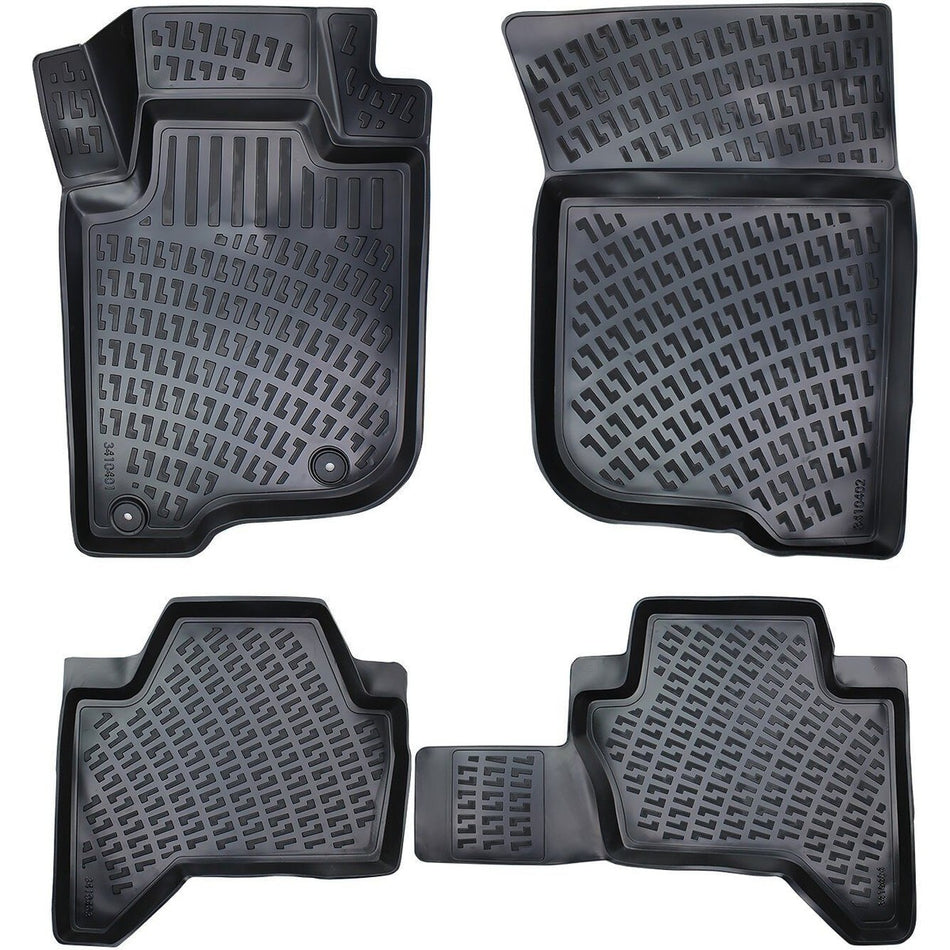 Mitsubishi L200 2019 Sonrası | Blizzard-Tornado-Storm 3D Araca Özel Havuzlu Paspas Bmy