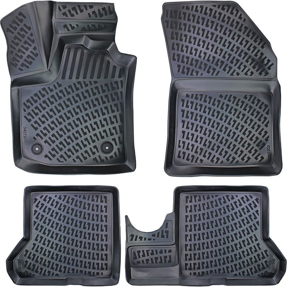 Renault Express 2021 Sonrası 3D Araca Özel Havuzlu Paspas Bmy