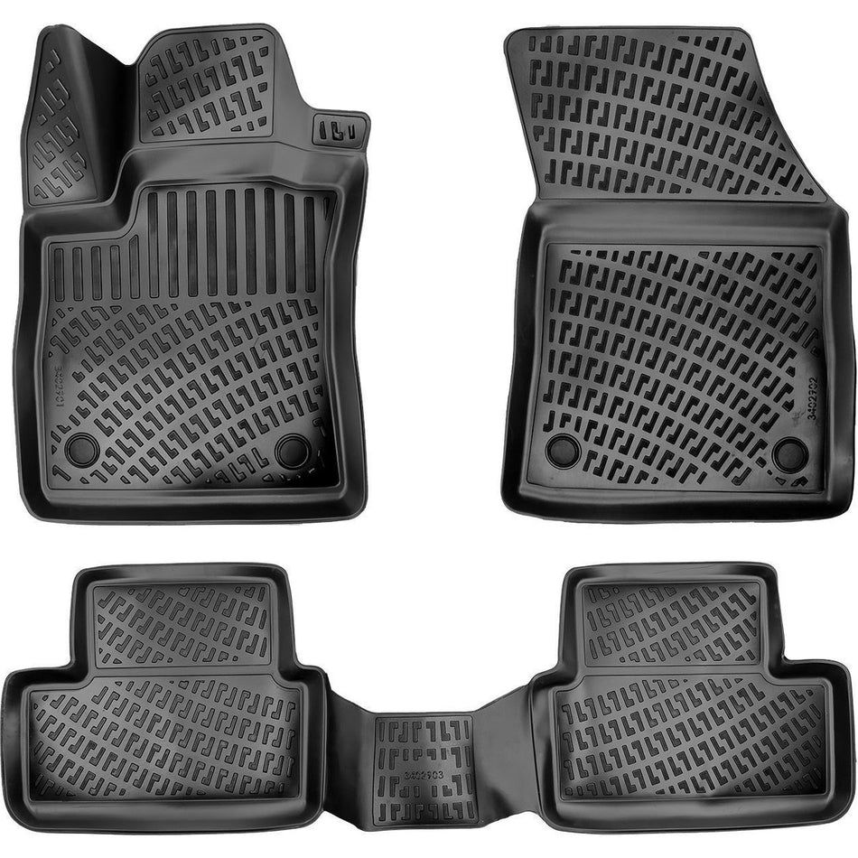 Renault Megane 4 2016 Sonrası | Sedan 3D Araca Özel Havuzlu Paspas Bmy