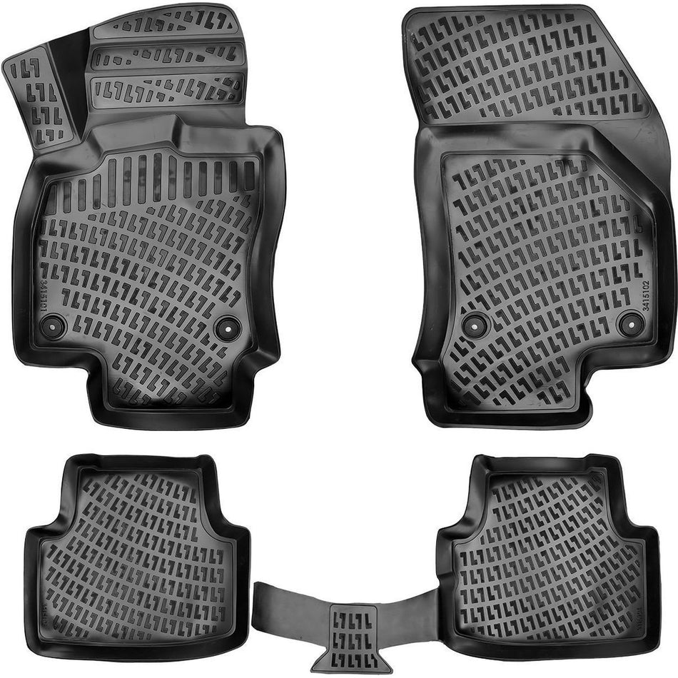 Skoda Octavia 2013-2020 3D Araca Özel Havuzlu Paspas Bmy