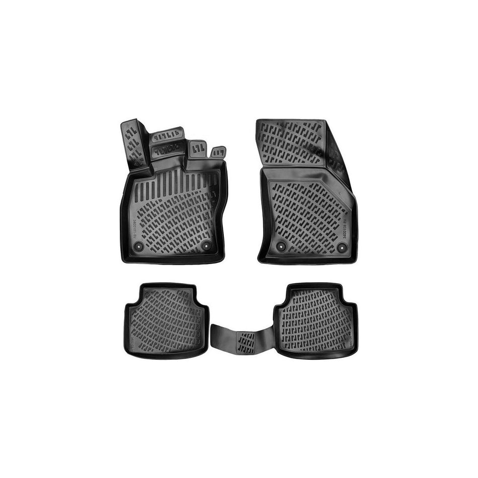 Skoda Super b 2015-1012 3D Araca Özel Havuzlu Paspas Bmy