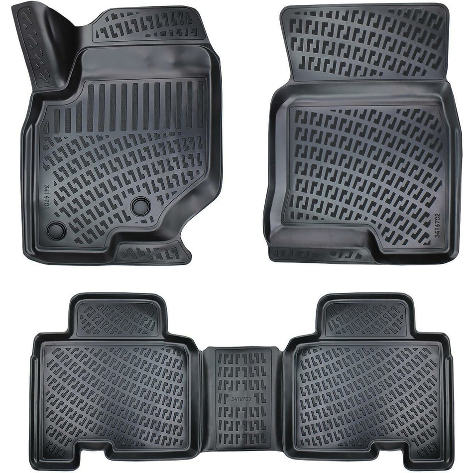 Ssangyong Rexton 2017 Sonrası 3D Araca Özel Havuzlu Paspas Bmy