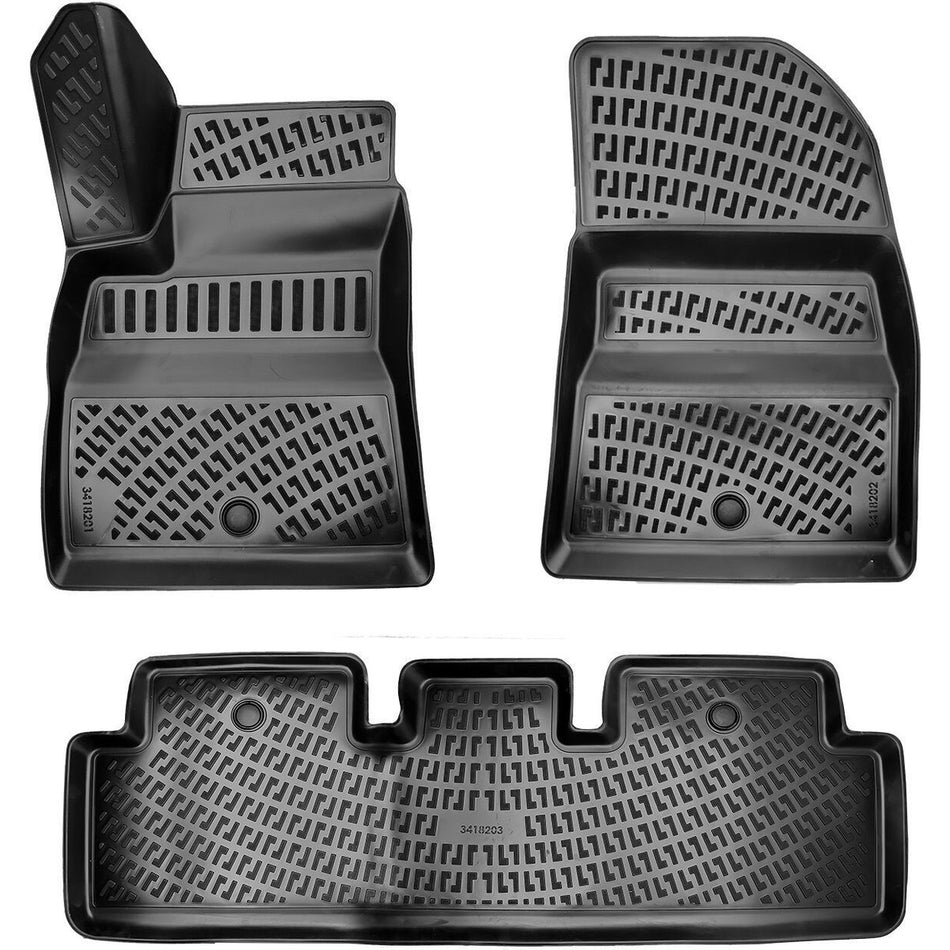 Tesla Model 3 2017 Sonası 3D Araca Özel Havuzlu Paspas Bmy