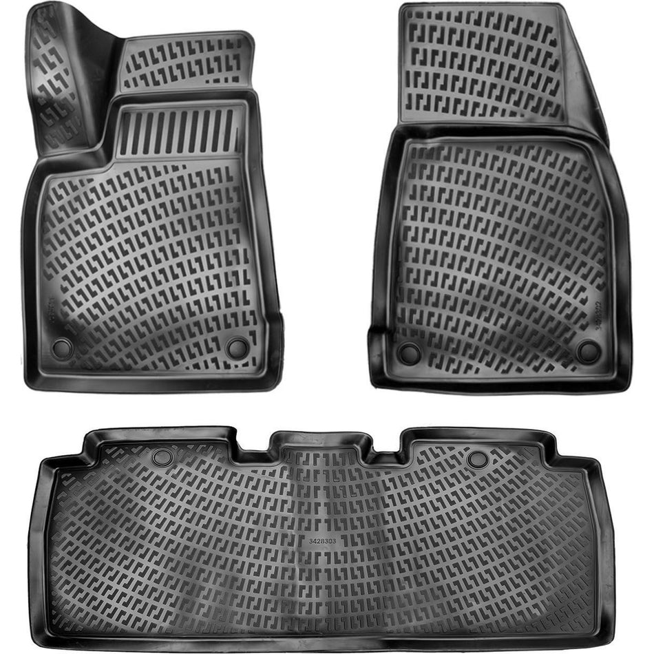 Tesla Model x 2015-2021 3D Araca Özel Havuzlu Paspas Bmy