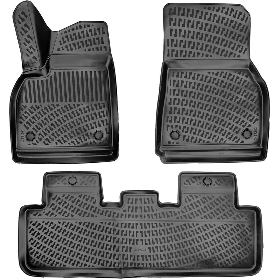 Tesla Model Y 2019-2024 3D Araca Özel Havuzlu Paspas Bmy