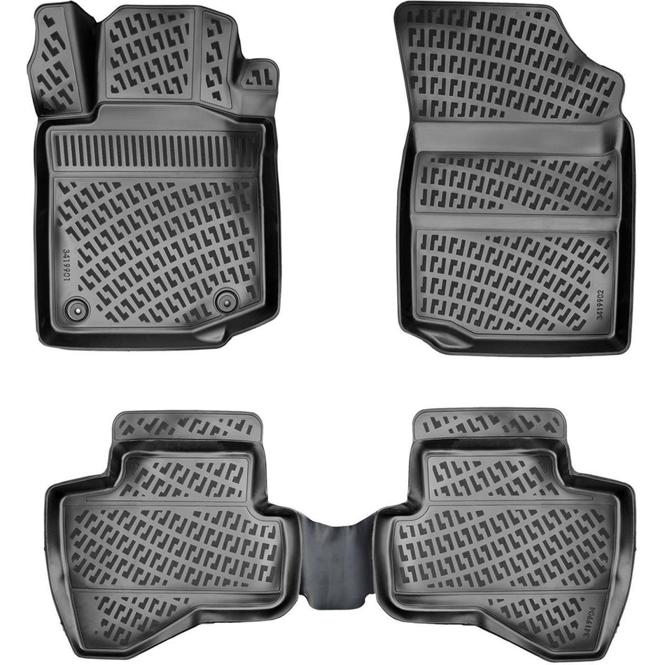 Toyota Aygo 2005-2014 3D Araca Özel Havuzlu Paspas Bmy