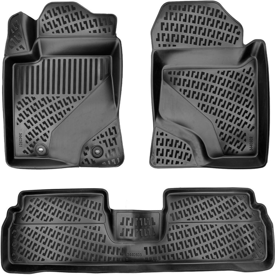 Toyota Verso 2003-2009 3D Araca Özel Havuzlu Paspas Bmy