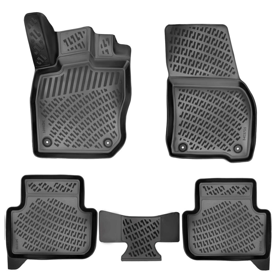 Volkswagen Tiguan Iıı 2024 Sonrası 3D Araca Özel Havuzlu Paspas Bmy