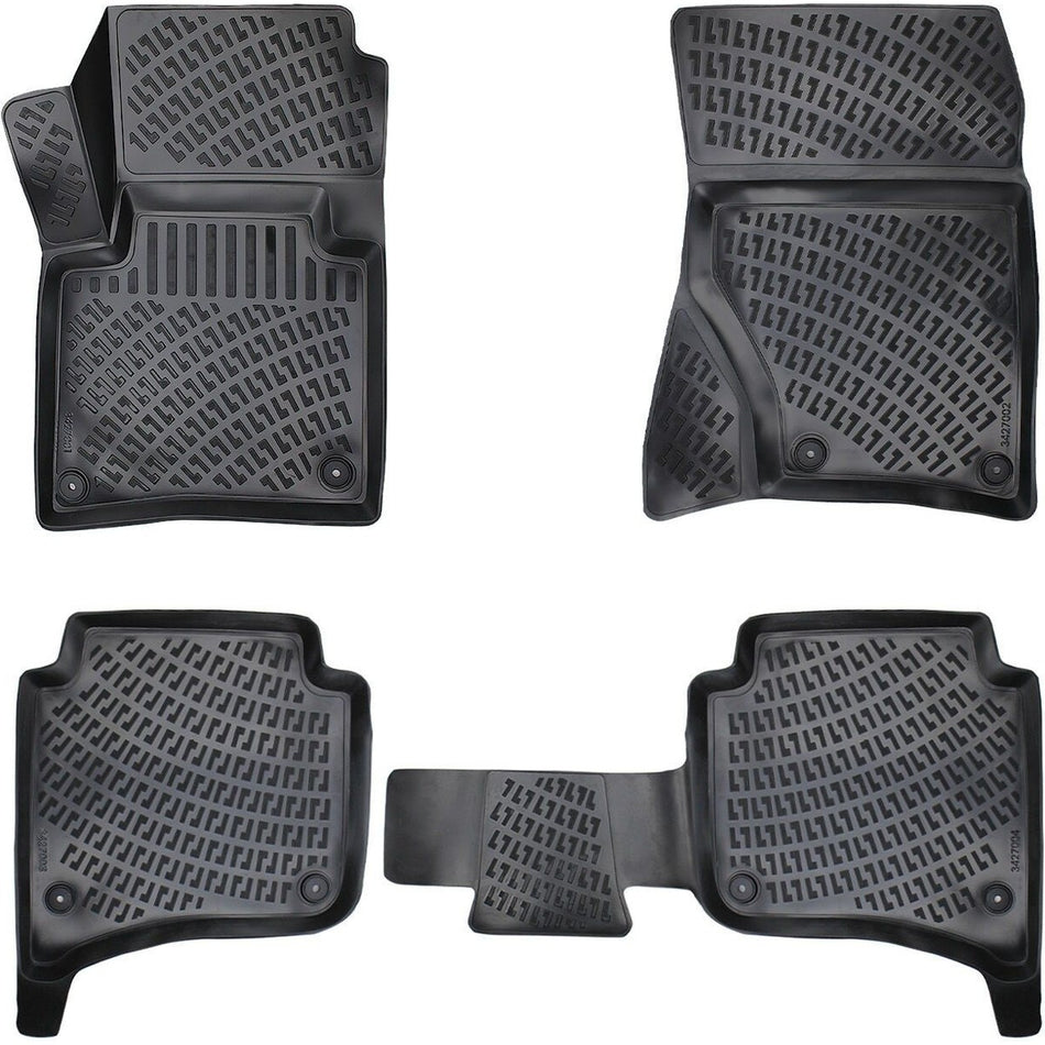 Volkswagen Touareg 2010-2018 | 4 Bölgeli Klima 3D Araca Özel Havuzlu Paspas Bmy