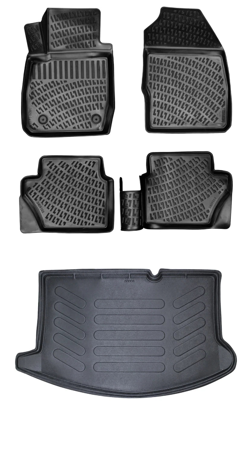 Rizline Ford Fiesta 2009-2017 3D Araca Özel Paspas ve Bagaj Havuzu Bmy