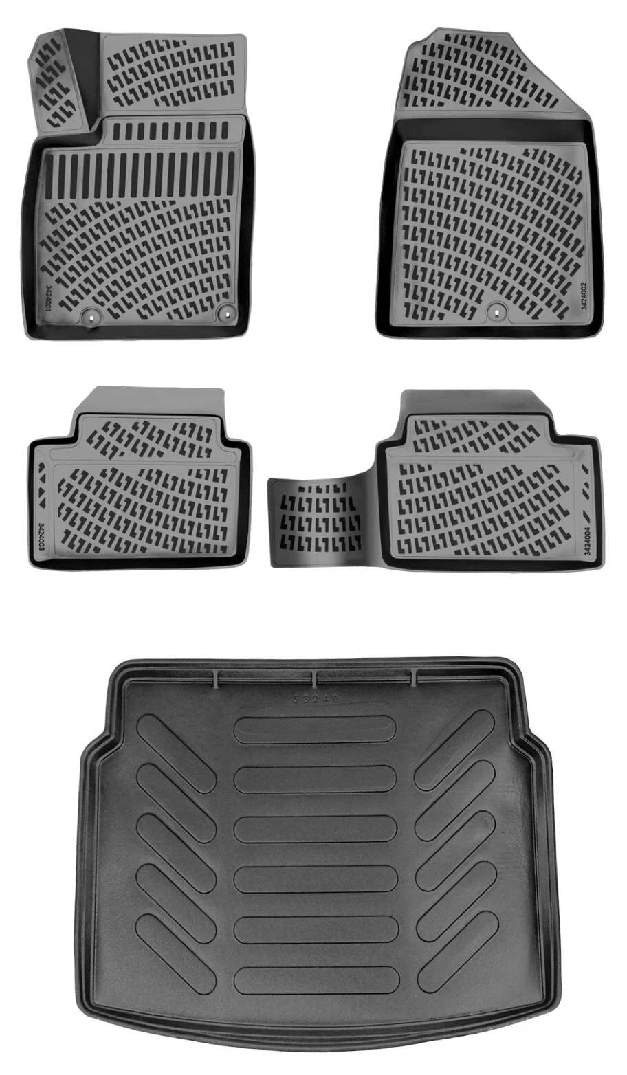 Rizline Hyundai I30 Üst Bagaj 2017 Sonrası 3D Araca Özel Paspas ve Bagaj Havuzu Bmy