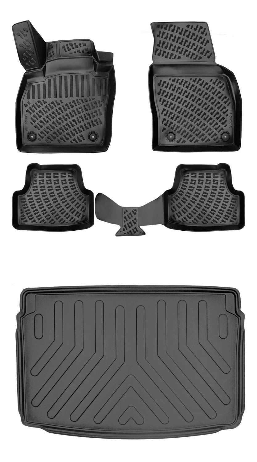 Rizline Seat Ibiza Üst 2022 Sonrası 3D Araca Özel Paspas ve Bagaj Havuzu Bmy