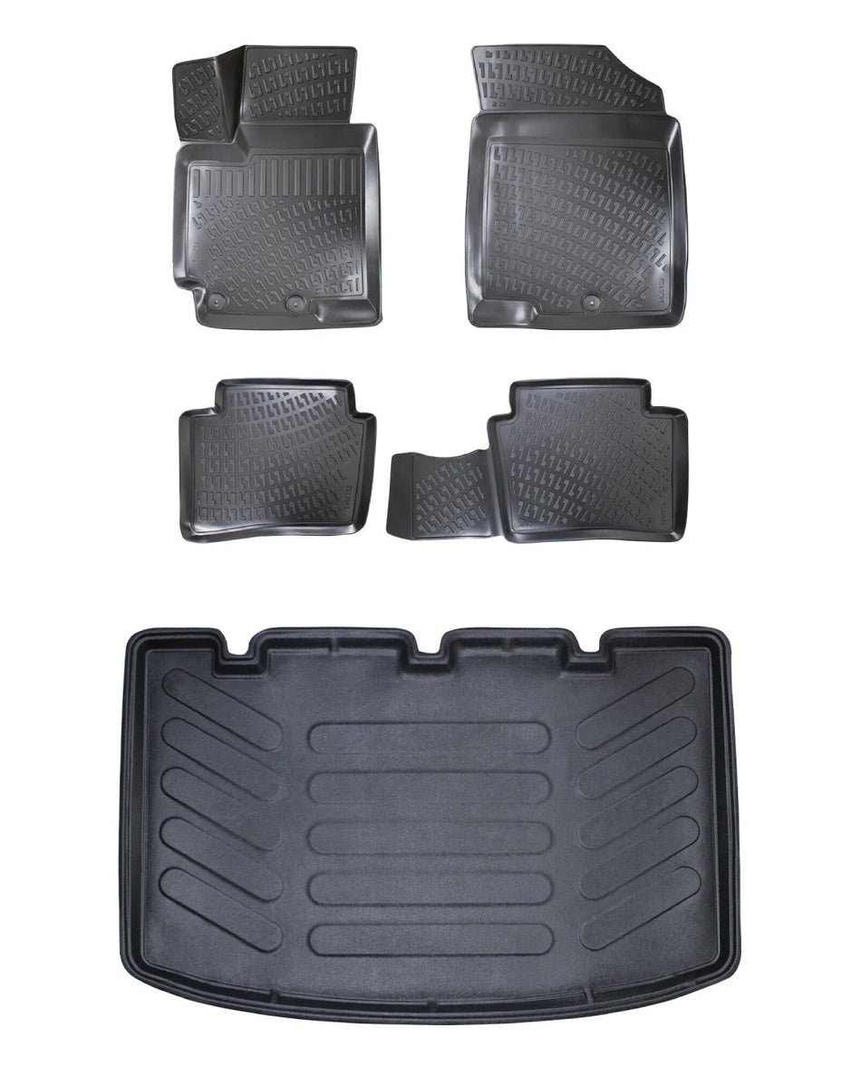 Rizline Kia Rio Hb Ince Stepne 2011-2017 3D Araca Özel Paspas ve Bagaj Havuzu Bmy