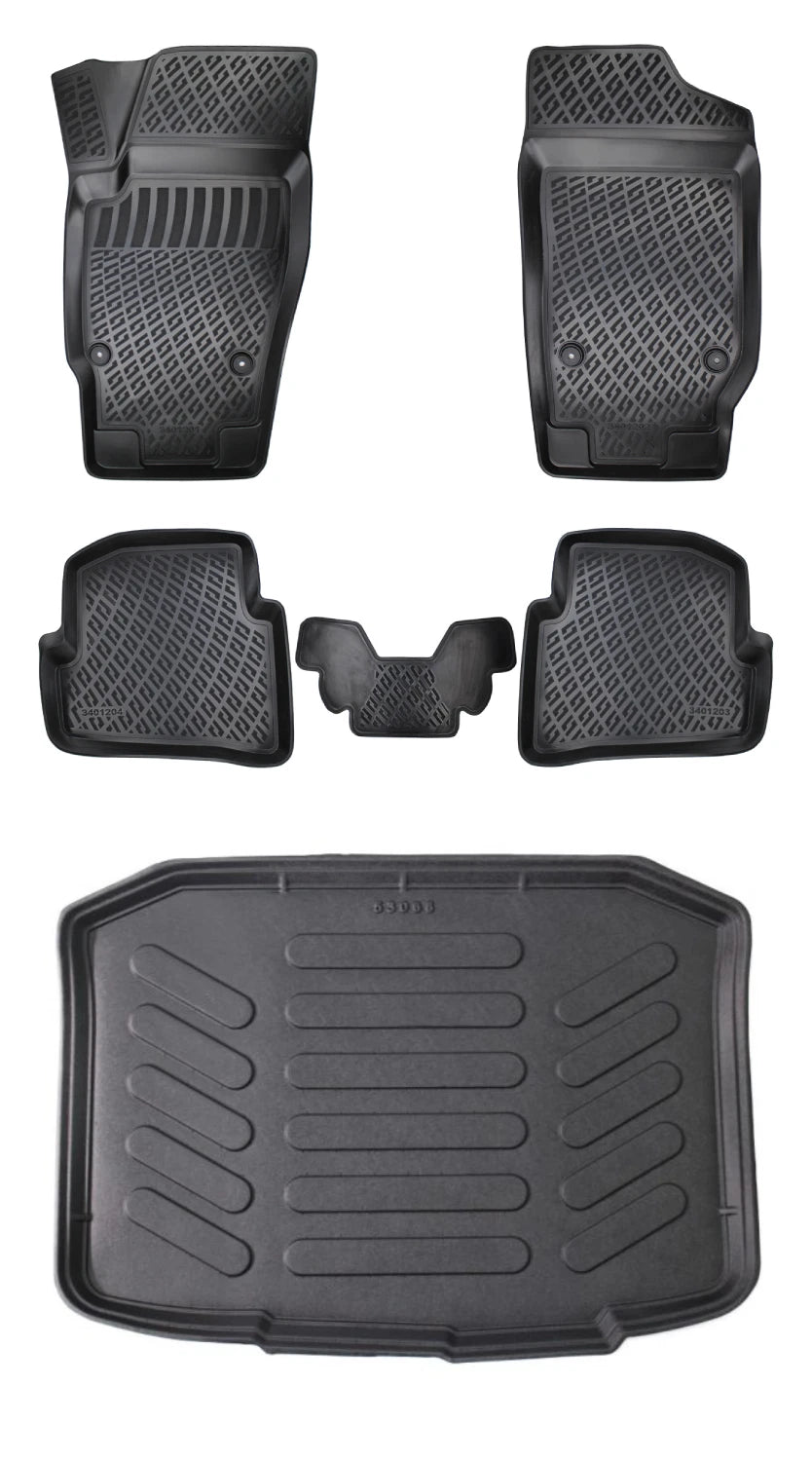 Rizline Seat Ibiza Iv Hb 2008-2017 3D Araca Özel Paspas ve Bagaj Havuzu Bmy