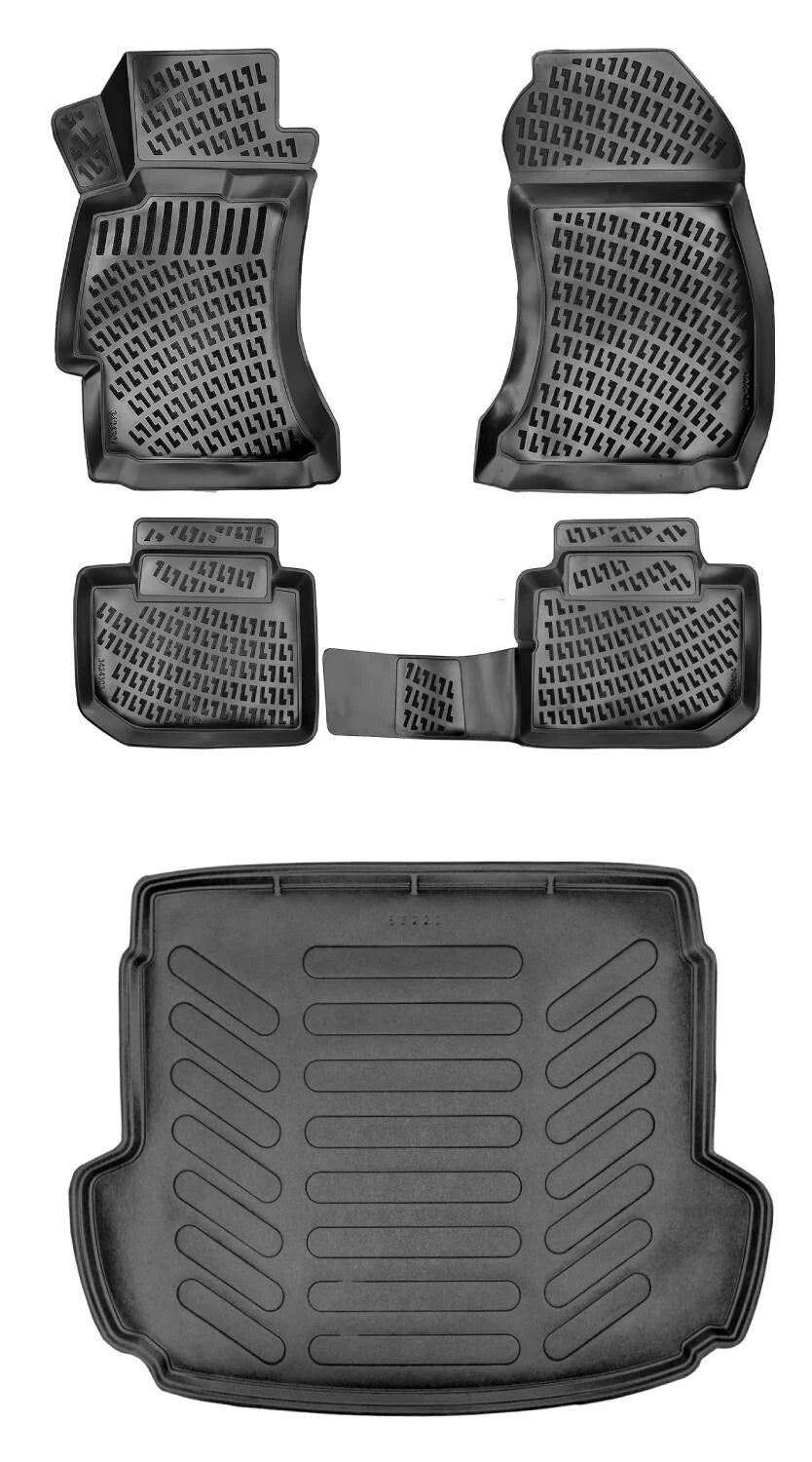 Rizline Subaru Forester 2008-2012 3D Araca Özel Paspas ve Bagaj Havuzu Bmy