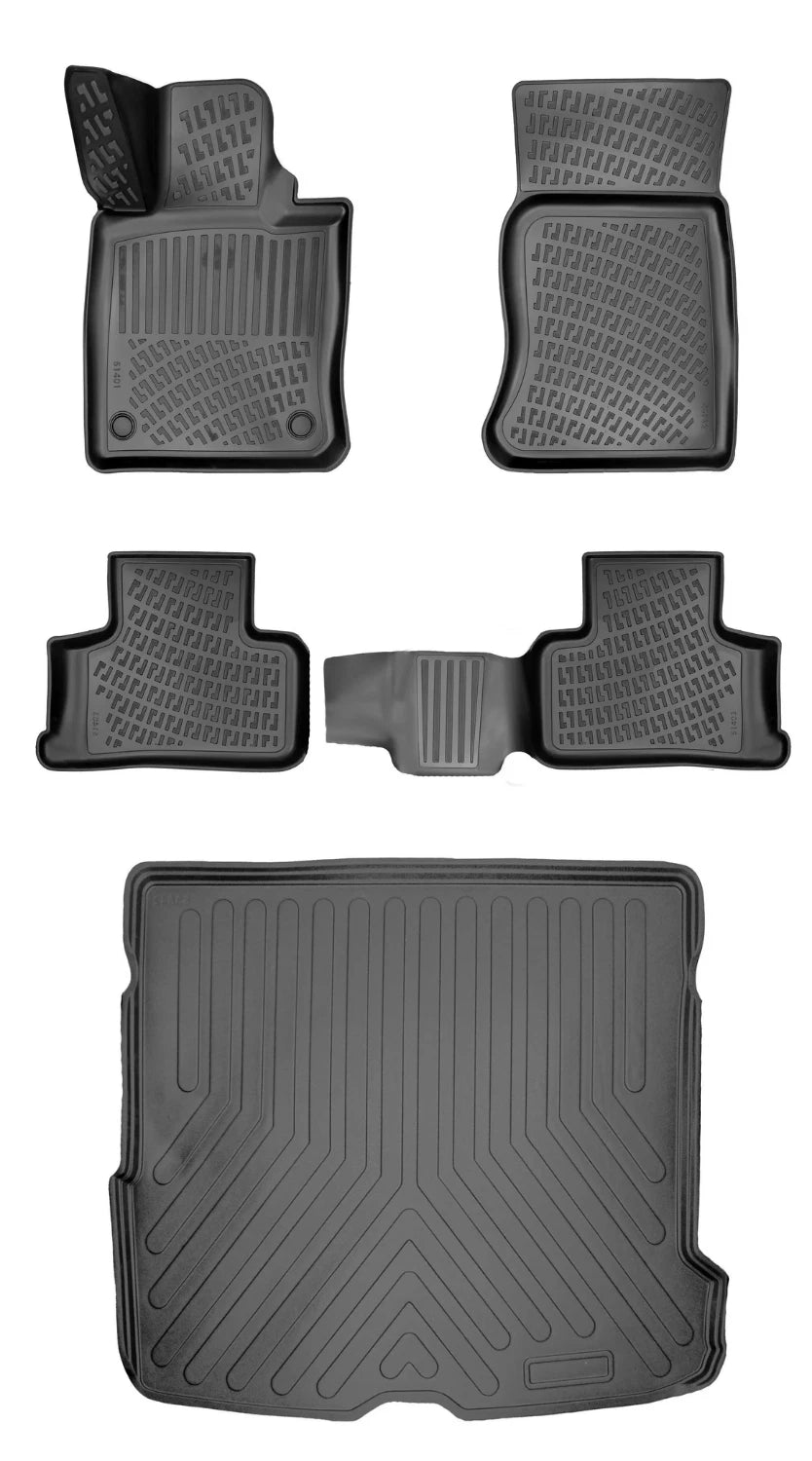 Rizline Mercedes Glc Suv 2023 Sonrası 3D Araca Özel Paspas ve Bagaj Havuzu Bmy