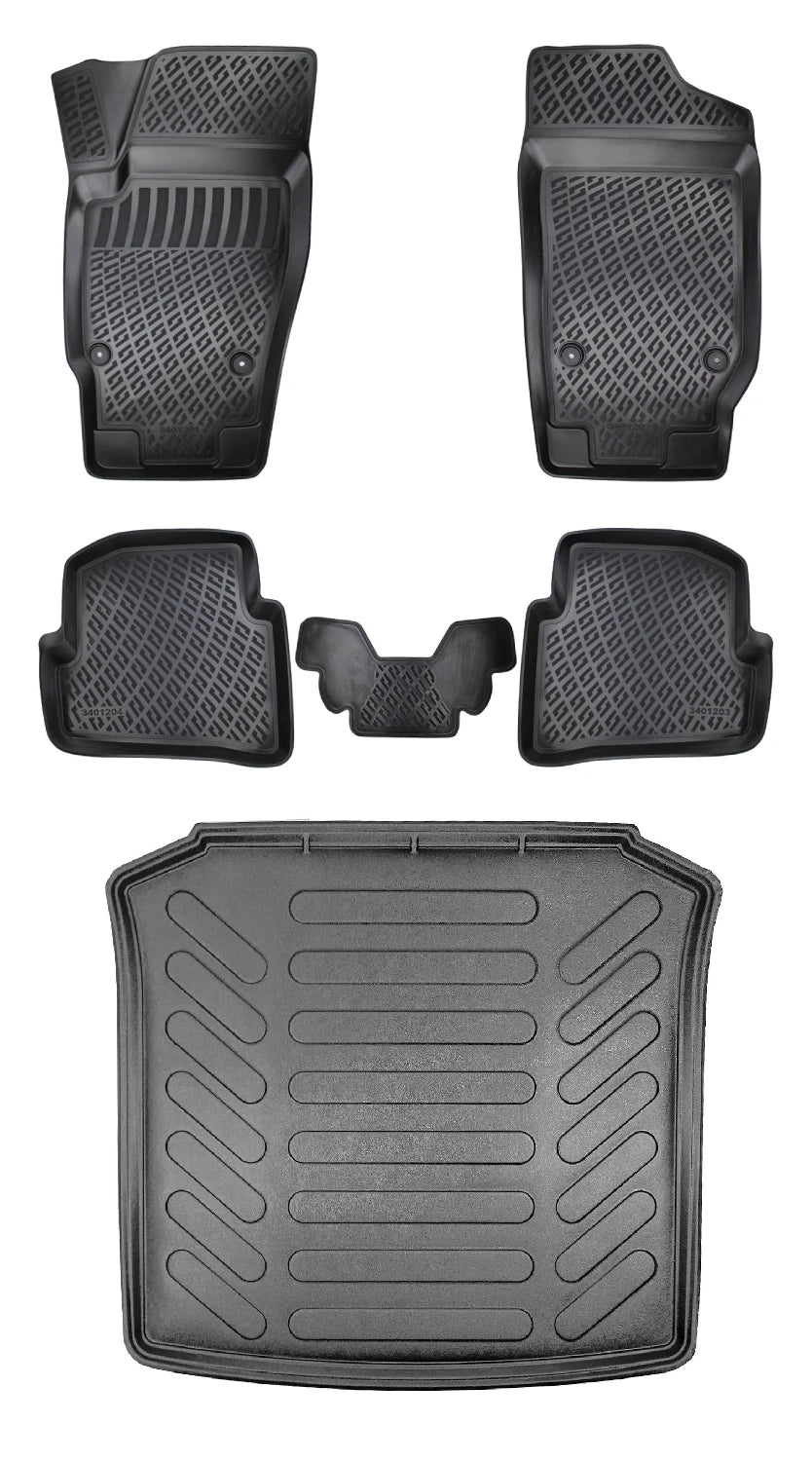 Rizline Seat Ibiza Iv Sw 2008-2017 3D Araca Özel Paspas ve Bagaj Havuzu Bmy