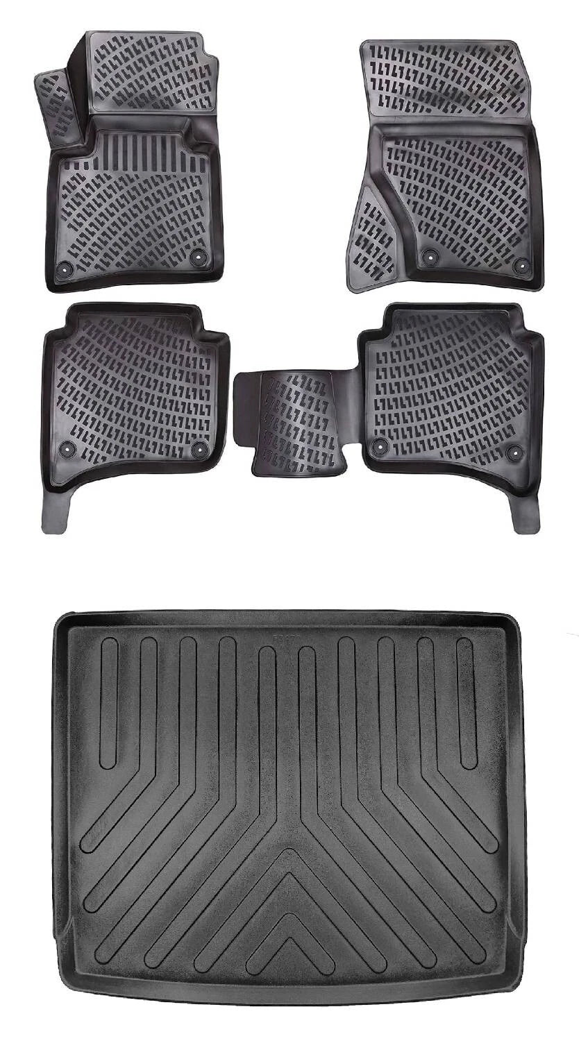 Rizline Porsche Cayenne 4 Bölge Klimalı Standart Ses Sistemli 2011-2017 3D Araca Özel Paspas ve Bagaj Havuzu Bmy