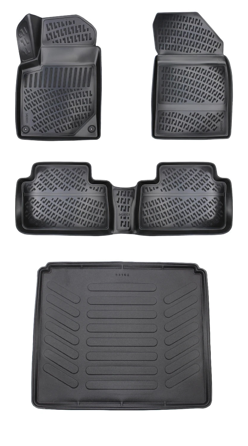 Rizline Peugeot 407 Sedan 2003-2010 3D Araca Özel Paspas ve Bagaj Havuzu Bmy