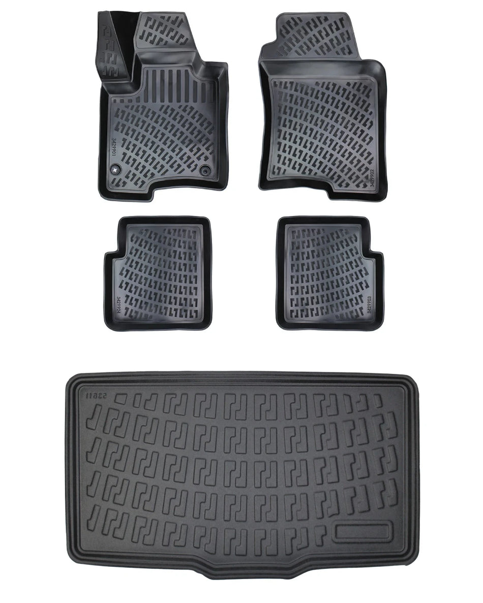 Rizline Fiat Panda 2011 Sonrası 3D Araca Özel Paspas ve Bagaj Havuzu Bmy