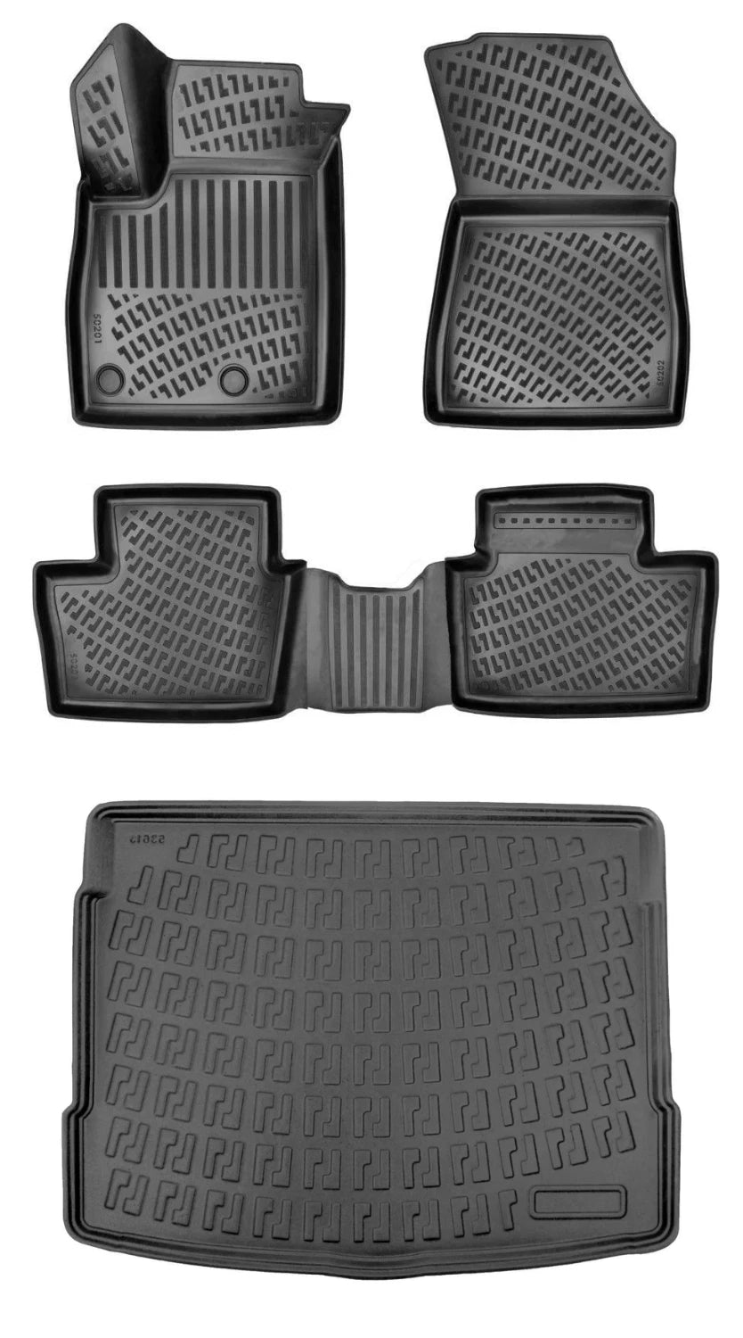 Rizline Renault Austral Mild Hibrit 2023 Sonrası 3D Araca Özel Paspas ve Bagaj Havuzu Bmy