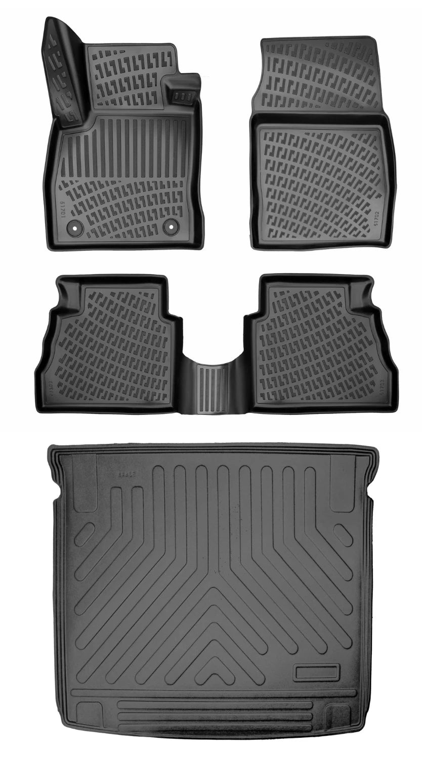 Rizline Ford Tourneo Courier 2024 Sonrası 3D Araca Özel Paspas ve Bagaj Havuzu Bmy