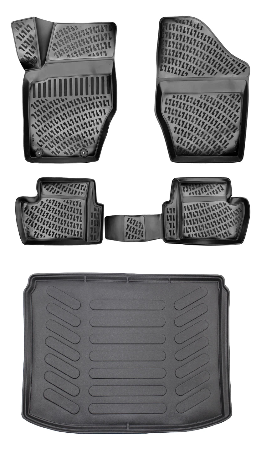 Rizline Peugeot 307 Hb 2001-2014 3D Araca Özel Paspas ve Bagaj Havuzu Bmy