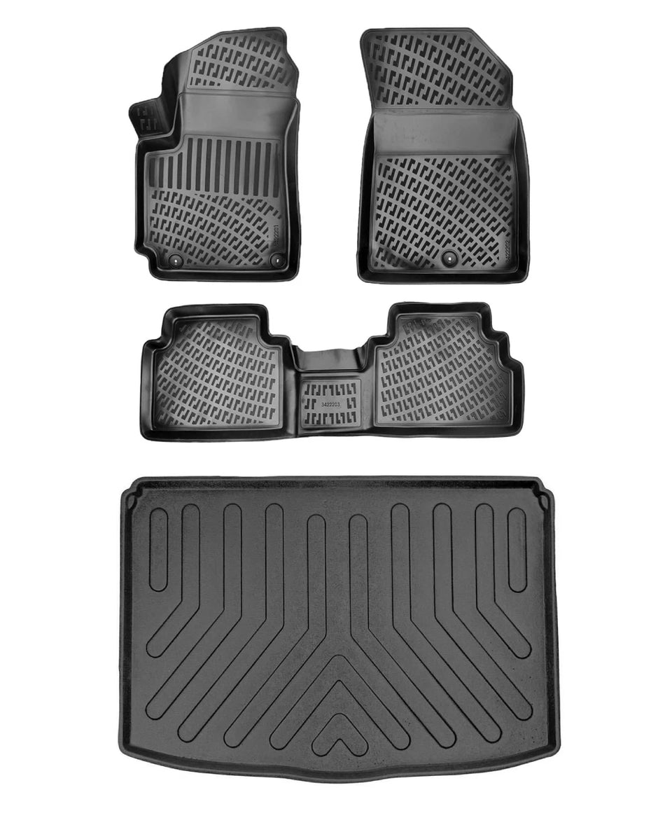 Rizline Kia Soul 2020 Sonrası 3D Araca Özel Paspas ve Bagaj Havuzu Bmy