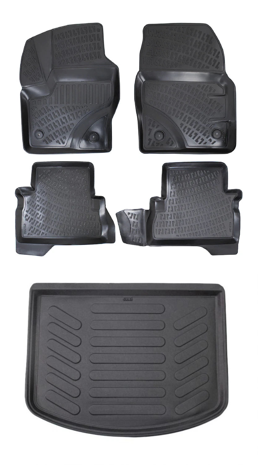 Rizline Ford C-Max 2010-2015 Sonrası 3D Araca Özel Paspas ve Bagaj Havuzu Bmy