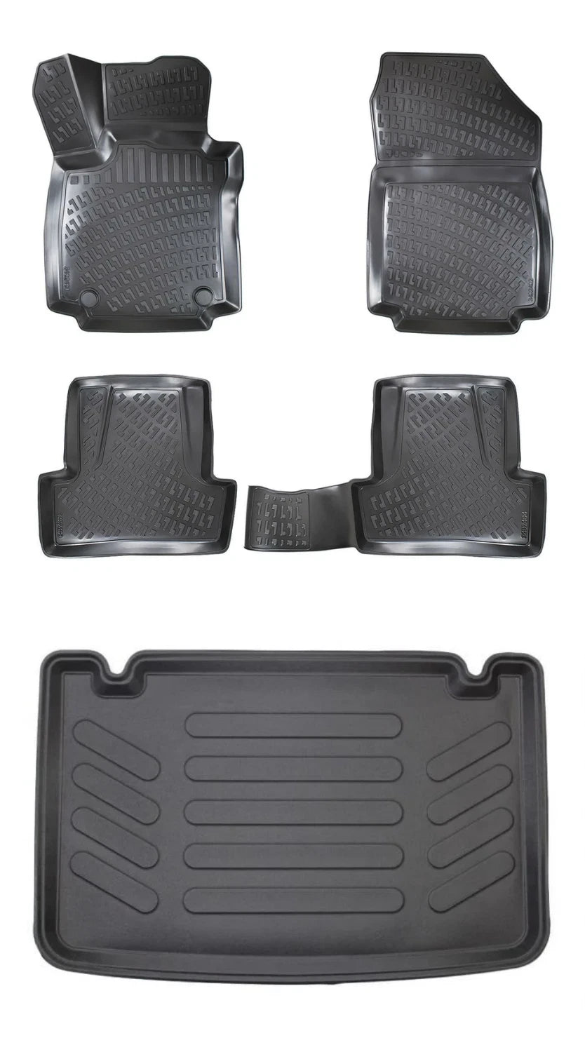 Rizline Renault Clio Iv Hatchback 2012-2019 3D Araca Özel Paspas ve Bagaj Havuzu Bmy