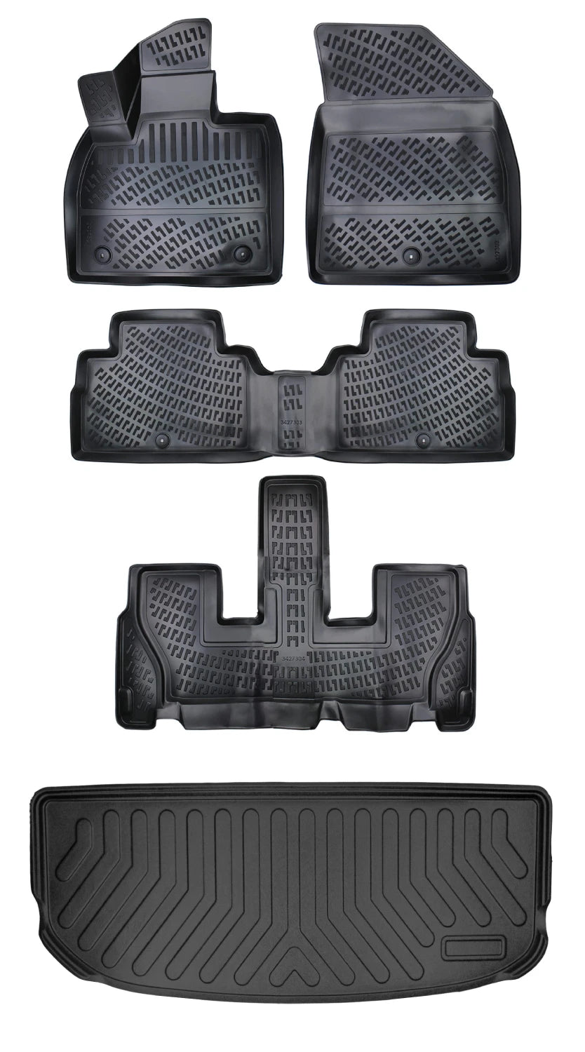 Rizline Hyundai Palisade 7 Koltuklu 2020 Sonrası 3D Araca Özel Paspas ve Bagaj Havuzu Bmy