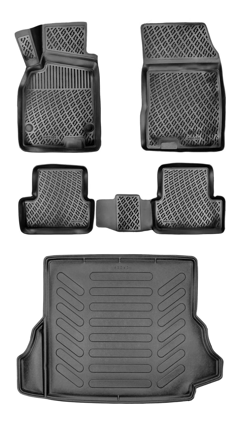 Rizline Renault Laguna 2 2001-2007 3D Araca Özel Paspas ve Bagaj Havuzu Bmy