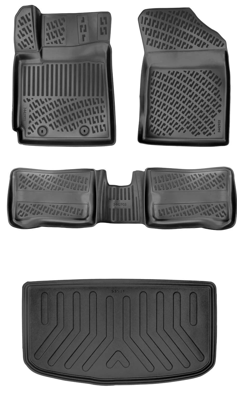 Rizline Hyundai I10 2019 Sonrası 3D Araca Özel Paspas ve Bagaj Havuzu Bmy