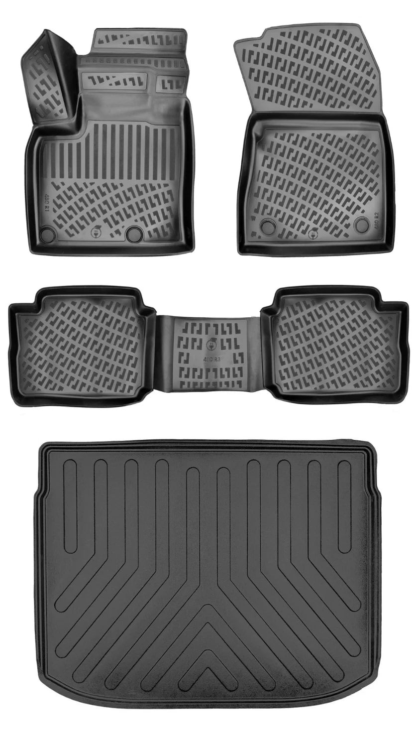 Rizline Nissan Qashqai E-Power Üst 2022 Sonrası 3D Araca Özel Paspas ve Bagaj Havuzu Bmy