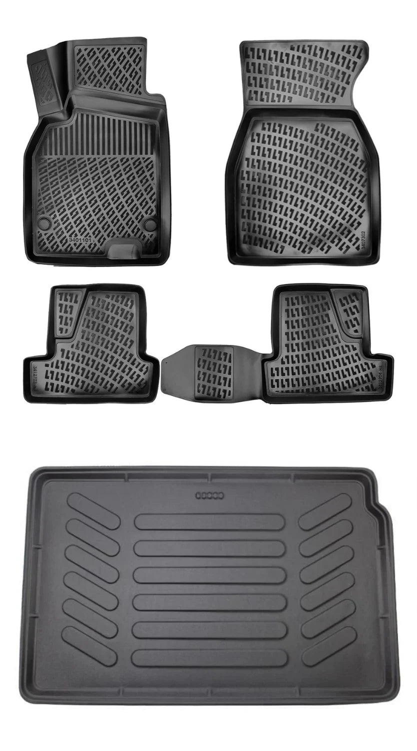 Rizline Renault Megane 2 Hb 2002-2009 3D Araca Özel Paspas ve Bagaj Havuzu Bmy