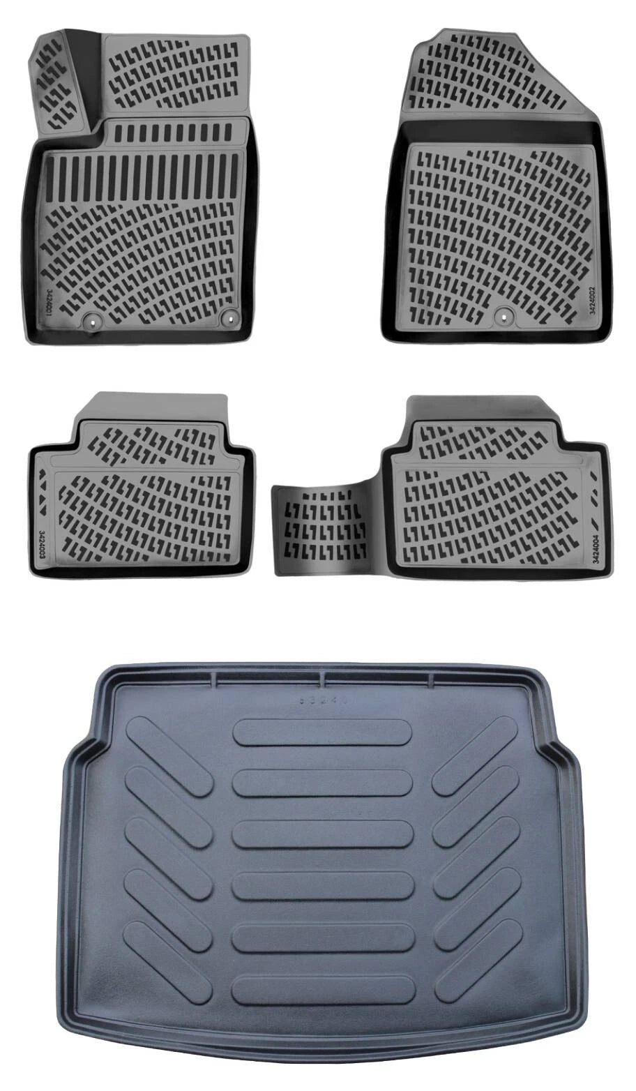 Rizline Hyundai I30 Alt Bagaj 2017 Sonrası 3D Araca Özel Paspas ve Bagaj Havuzu Bmy