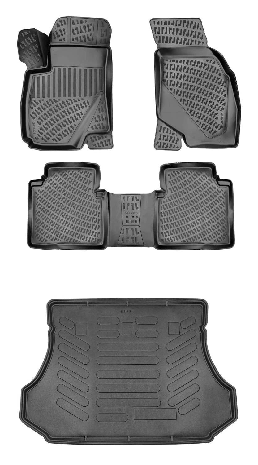 Rizline Hyundai Santafe 2001-2006 3D Araca Özel Paspas ve Bagaj Havuzu Bmy