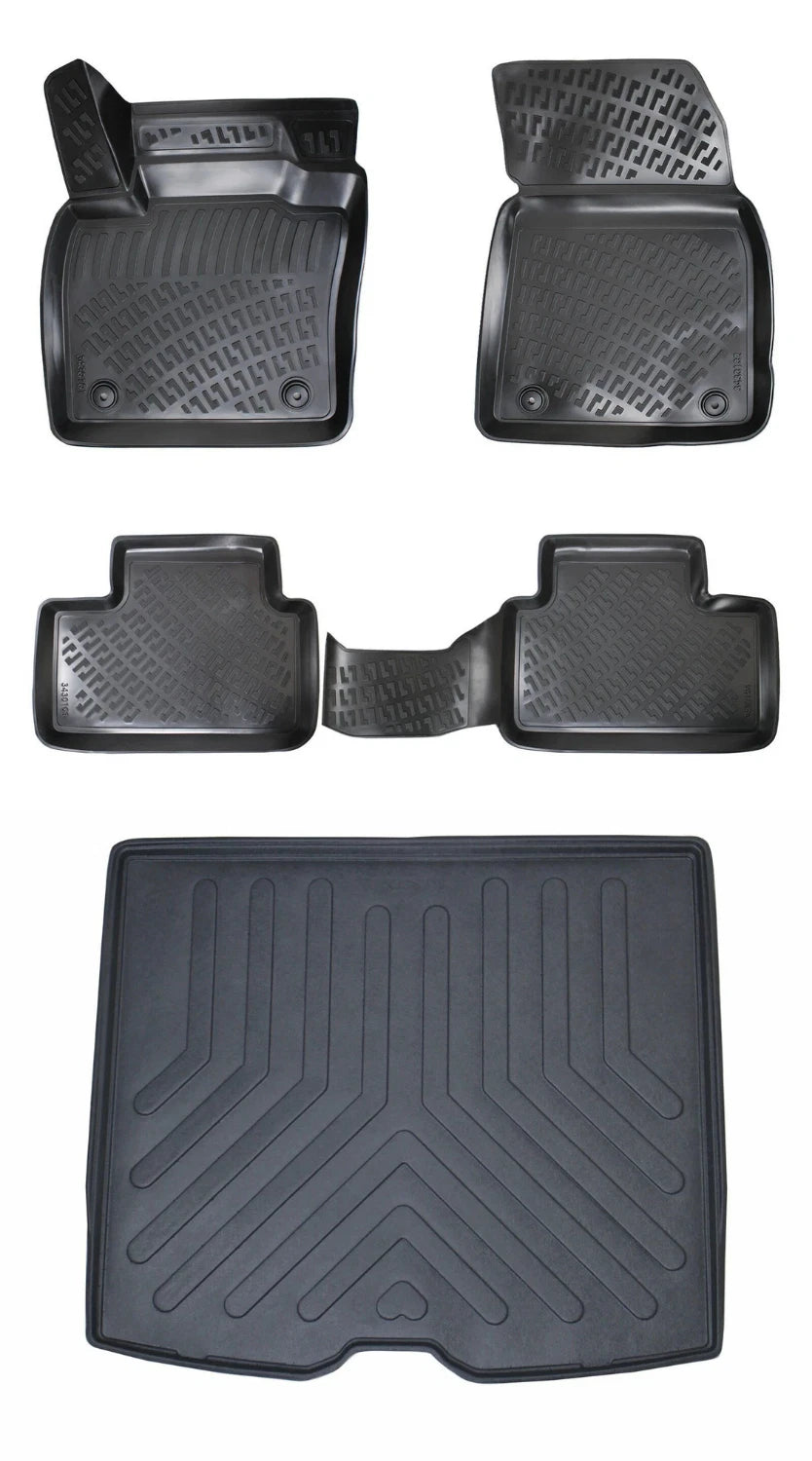 Rizline Volvo C40 Recharge 2023 Sonrası 3D Araca Özel Paspas ve Bagaj Havuzu Bmy