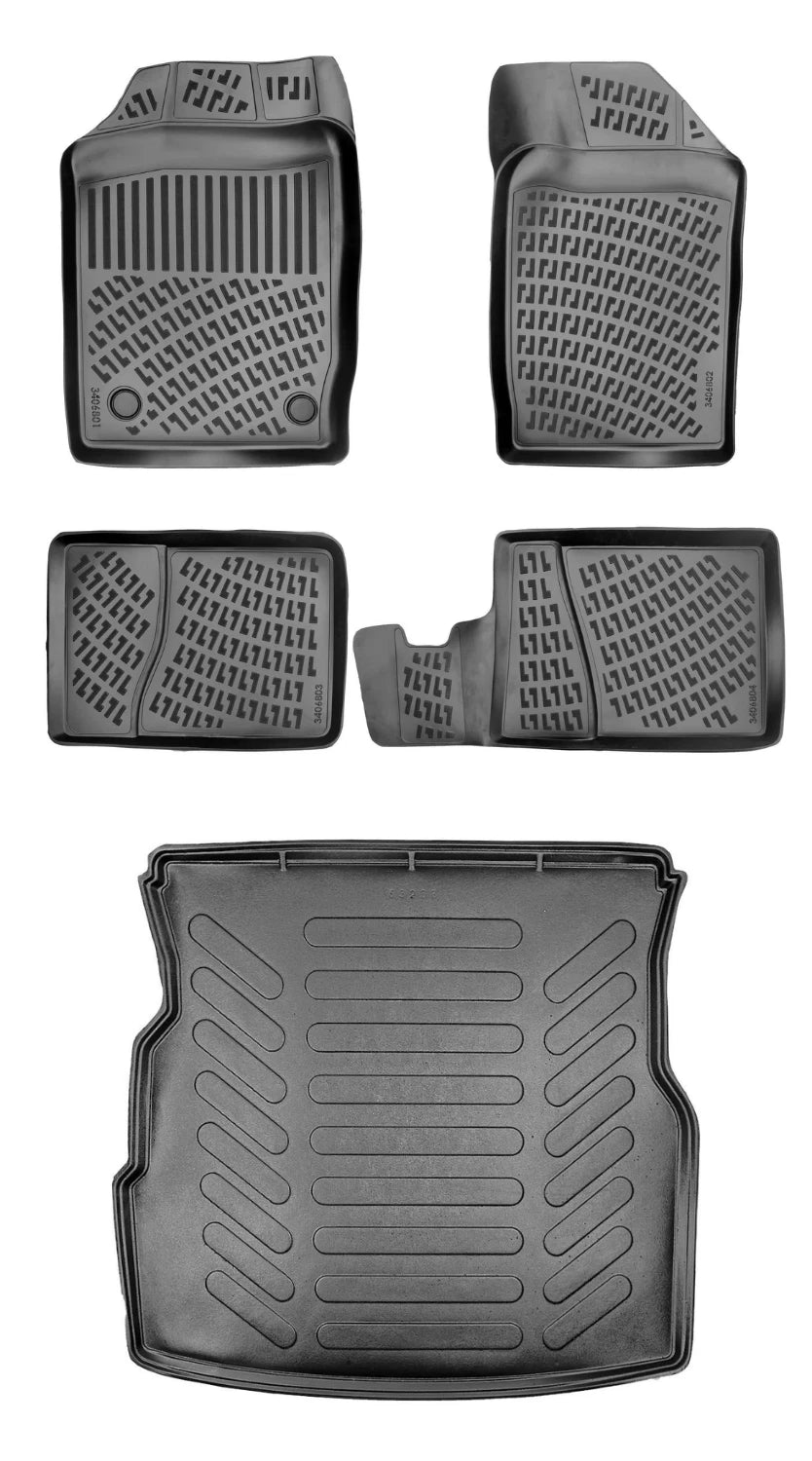 Rizline Renault Symbol 1999-2008 3D Araca Özel Paspas ve Bagaj Havuzu Bmy